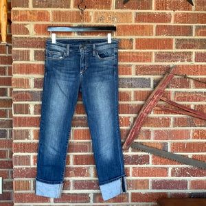 Joe’s cuffed crop jeans EUC size 28-so cute for spring to show off heels!